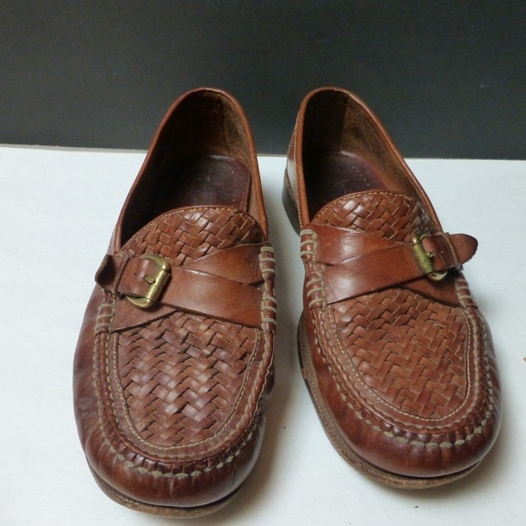 Cole Haan braided buckle brown loafer 10m - Picture 7 of 7